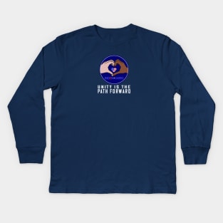 Unity is the Path Forward - Biden Harris Kids Long Sleeve T-Shirt